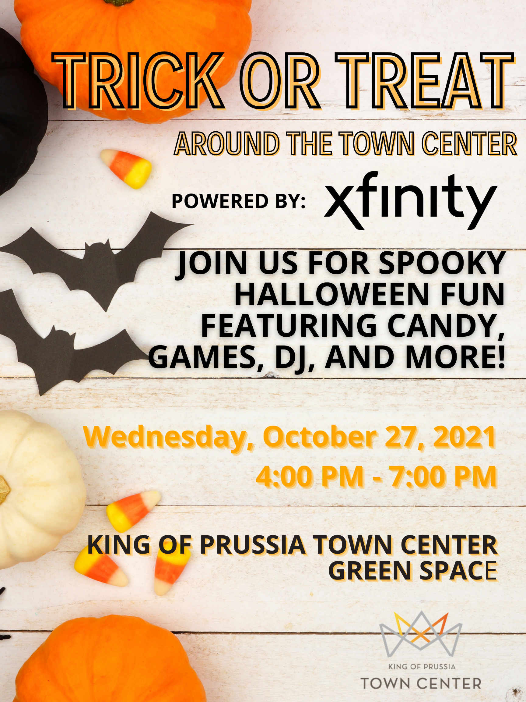 Trick or Treat around the Town Center at King of Prussia Town Center.