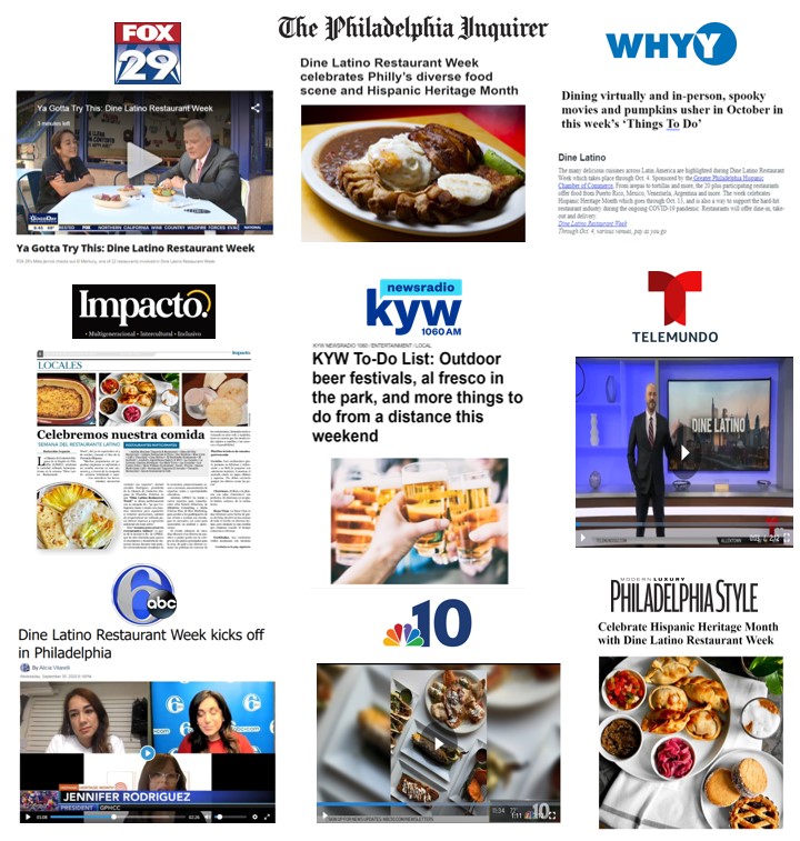 Dine Latino Media Campaign Press Hit Highlights